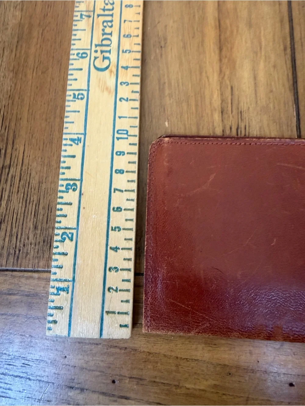 Genuine Leather Travel Wallet - Brown